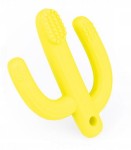 Szczoteczka Gryzak silikonowy Kaktus Giligums żółty
