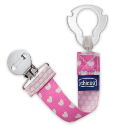 Tasiemka do smoczka Chicco róż