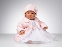 Sukienka do chrztu biała z płaszczykiem, Dominga