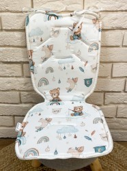 Wkładka do wózka bambusowa z siatką 3D Senne Misie