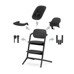 Krzesełko - Leżaczek - Cybex Lemo 4w1 Stunning Black