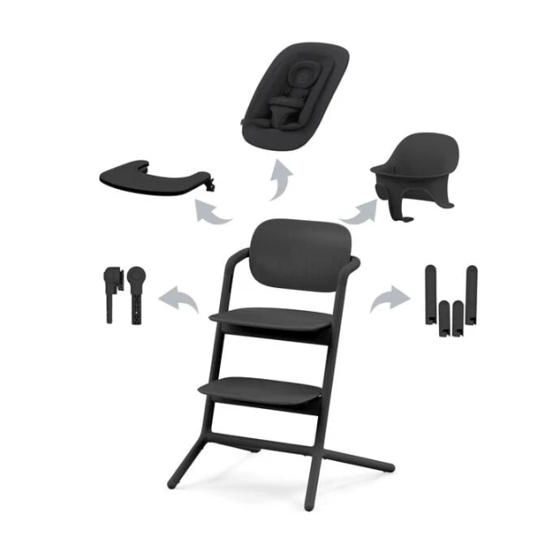 Krzesełko-Leżaczek-Cybex-Lemo-4w1-Stunning-Black-1
