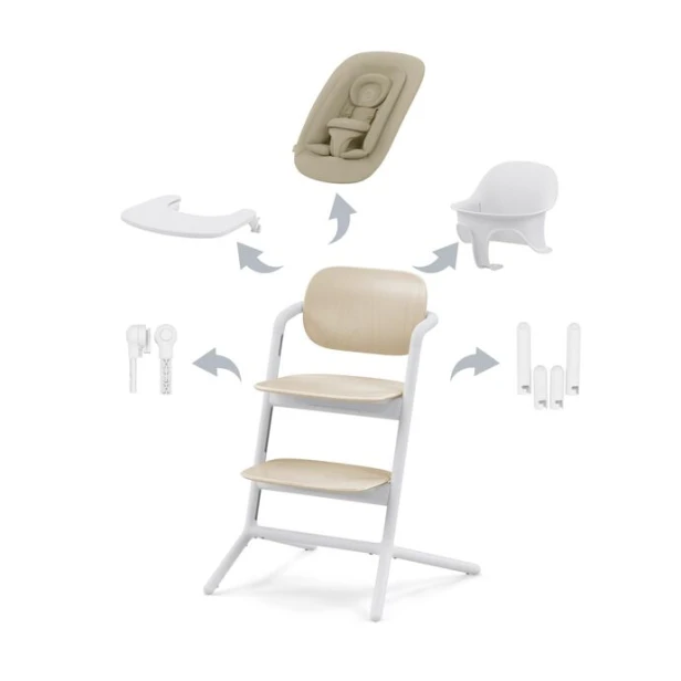 Krzesełko-Leżaczek-Cybex-Lemo-4w1-Sand-White-1