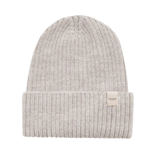 CZAPKA-Z-WELNY-MERINO-BEZ-MELANZ-MERINO-WOOL-CAP-BEIGE-MELANGE-YOSOY-1.jpg