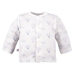 Eevi  kaftan z motywem balonów biały PETITE