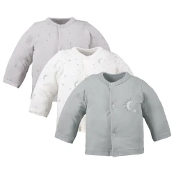 Ewa klucze 3-pak kaftan z motywem gwiazdek szary PETITE 50-68