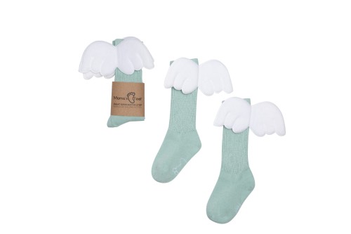 Podkolanówki_Mama's_Feet Aniołki_Mięta