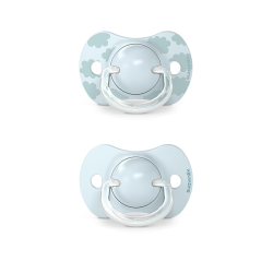 SUAVINEX SMOCZEK FIZJOLOGICZNY SX PRO SILIKONOWY 0-6M DREAMS NIEBIESKI 2 SZT
