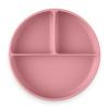 PETITE&MARS Silikonowy talerzyk z przegródkami okrągły Take&Match 6m+ Dusty Rose5.png