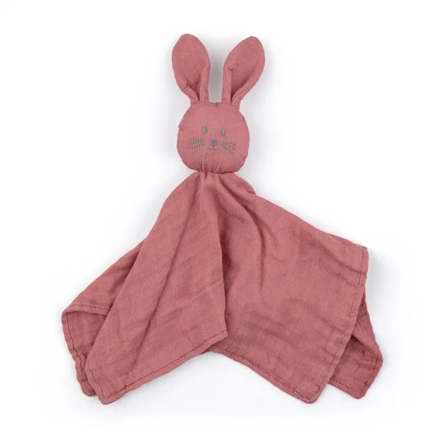 Petite&Mars Bambusowa muślinowa przytul Hugo 416820 Rose.webp