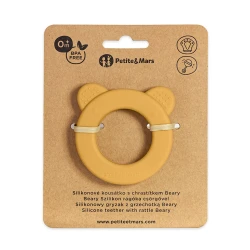 AGS Silikonowy gryzak Beary 713819 OCHRE.webp