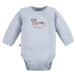 Body dziecięce kopertowe niebieskie