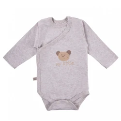 Body kopertowe beżowe z misiem długi rękaw