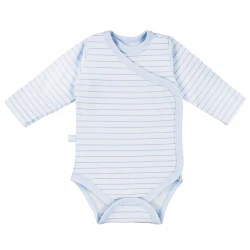 Body kopertowe w niebieskie paski długi rękaw