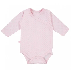 Body kopertowe różowe w kwiatki długi rękaw