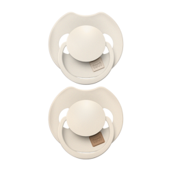 Smoczek silikonowy dynamiczny LOVI Prime 18m+ 2 szt Coconut/Ivory 