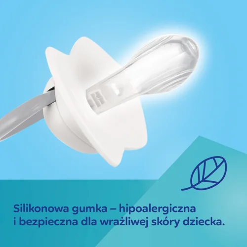 Canpol babies Smoczek silikonowy Light touch 0-6m symetryczny GOLD 2 szt. niebieski7.webp