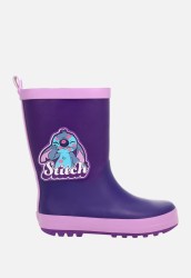 Fioletowe kalosze dziewczęce Stitch