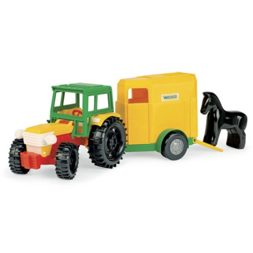 Wader Traktor z przyczepą na konia (4).jpg