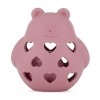 PETITE&MARS Silikonowa zabawka z grzechotką Bear Basil Dusty Rose (2).jpg