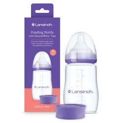 Lansinoh Butelka do karmienia NaturalWave 240 ml ze smoczkiem M