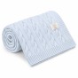 YOSOY Koc dziany 100% merino WARKOCZ Błękitny